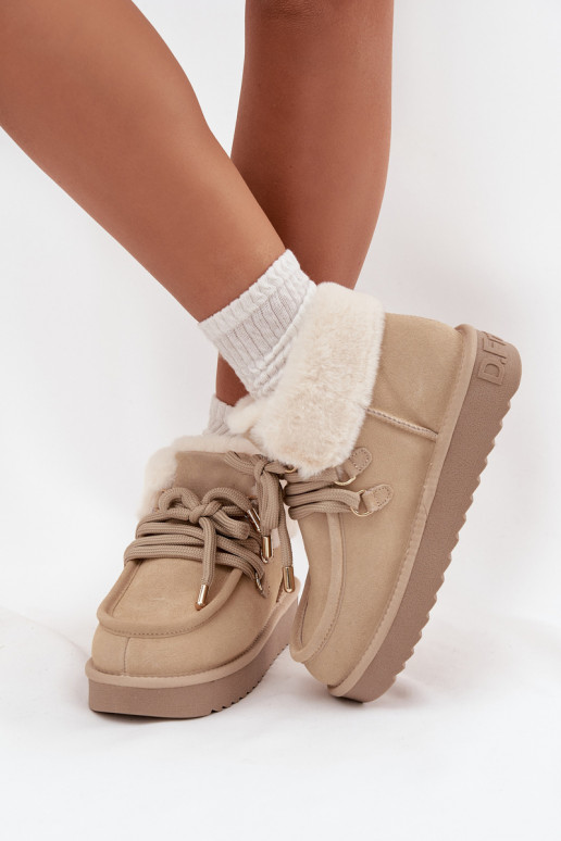 nööpidega lumesaapad Pealiste omadPealturalnego seemisnakhsedu D.Franklin DFSH375006 Elevandiluu värvi