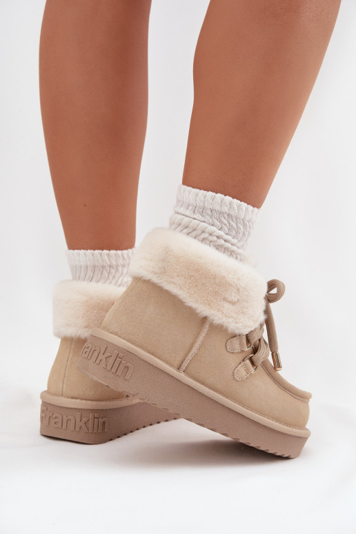 nööpidega lumesaapad Pealiste omadPealturalnego seemisnakhsedu D.Franklin DFSH375006 Elevandiluu värvi