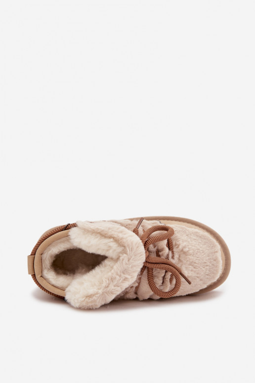 nööpidega lumesaapad Laste jalanõud Noorus karusnahaga D.Franklin DFSH370011 beeži värvi nööpidega lumesaapad Laste jalanõud Noorus karusnahaga D.Franklin DFSH370011 beeži värvi