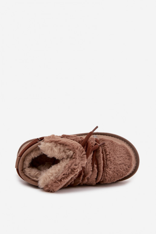 nööpidega lumesaapad Laste jalanõud Noorus karusnahaga D.Franklin DFSH370011 pruunid värvi nööpidega lumesaapad Laste jalanõud Noorus karusnahaga D.Franklin DFSH370011 pruunid värvi