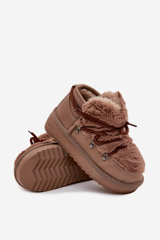 nööpidega lumesaapad Laste jalanõud Noorus karusnahaga D.Franklin DFSH370011 pruunid värvi nööpidega lumesaapad Laste jalanõud Noorus karusnahaga D.Franklin DFSH370011 pruunid värvi