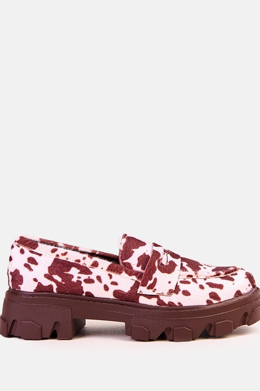 Pruunid naiste mokasiinid lehmade... Pruunid naiste mokasiinid lehmade...