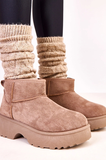 Joshua tume liivakarva madalad lumeboots kunstsuede