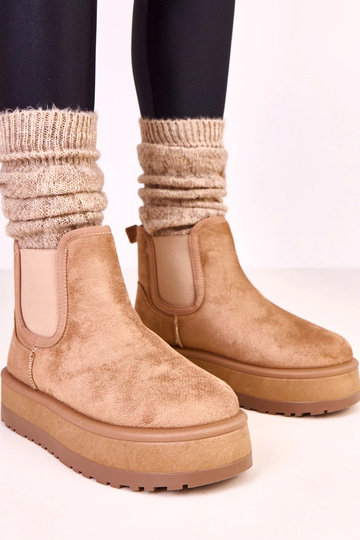 Nancey tume liivakarva madalad lumeboots elastse sisekujundusega