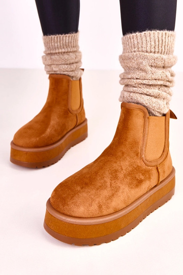 Nancey pruunid madalad lumeboots elastse sisekujundusega 2