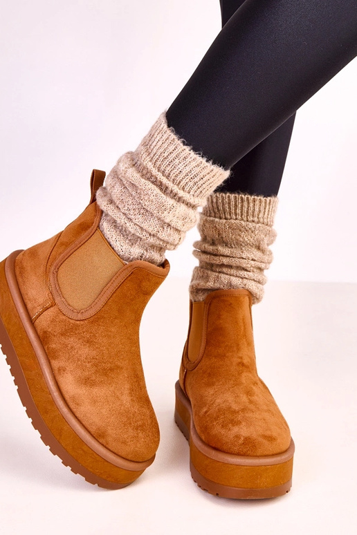 Nancey pruunid madalad lumeboots...