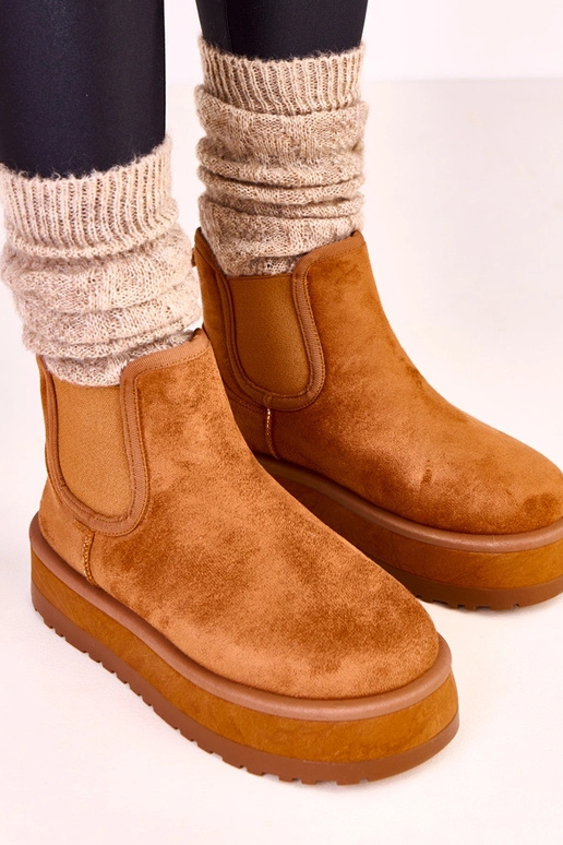 Nancey pruunid madalad lumeboots...