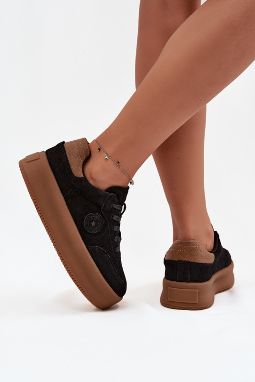 Naiste sportlikud kingad platvormiga "Big Star" SS274761 musta värviga
