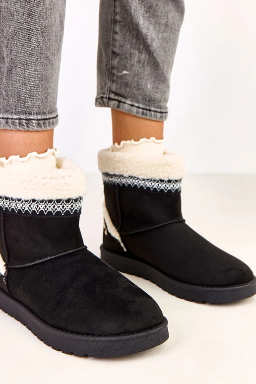 Sensila mustad madalad lumebootsid...