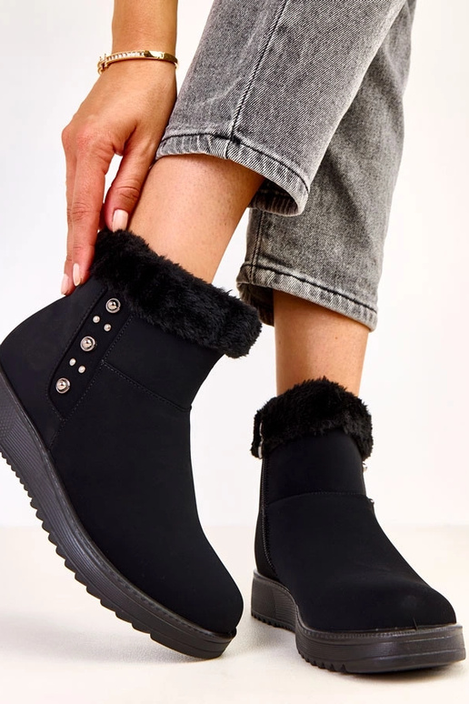 Boliva mustad soojendatud saapad matt...