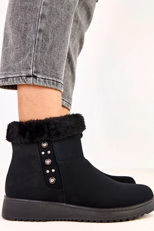 Boliva mustad soojendatud saapad matt...