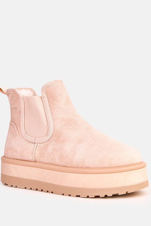 Kreemikollased lumised saapad elastse... Kreemikollased lumised saapad elastse...