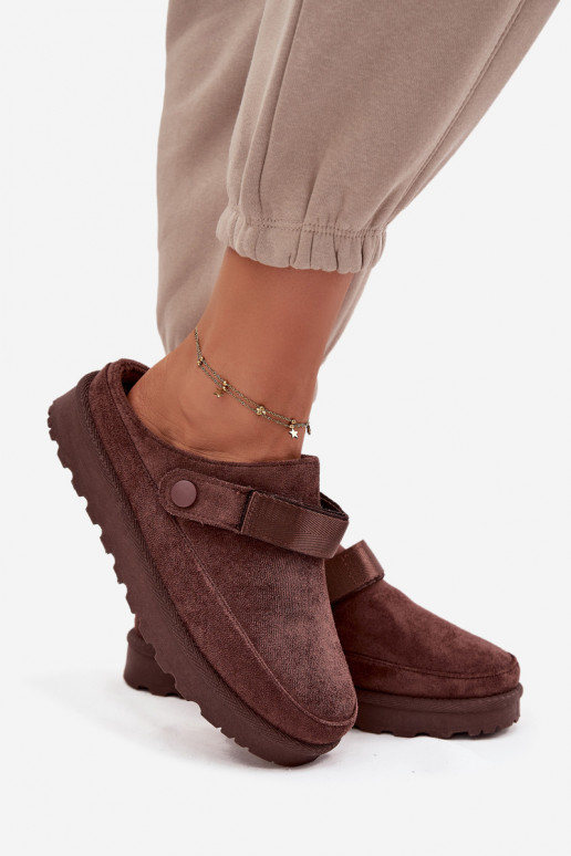 Pealiste omad Plätud voodriga karusnahaga platvormiga Czekoladosissee Azida