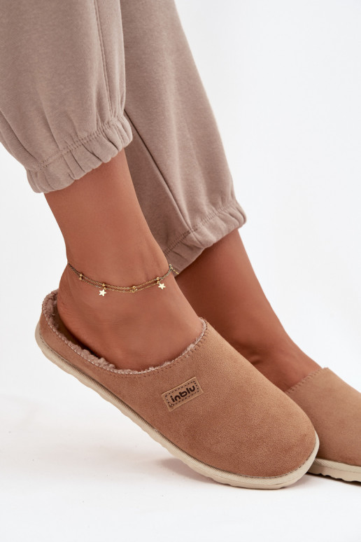 Plätud Pealiste omad jalatsid kodujalatsid Inblu CS000045 pruunid värvi Plätud Pealiste omad jalatsid kodujalatsid Inblu CS000045 pruunid värvi