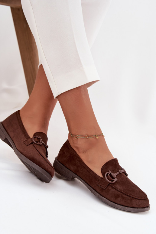 naiste mokassiinid Koos Ornate Detalem Eco Suedeosissee Czekoladosissee Ambria naiste mokassiinid Koos Ornate Detalem Eco Suedeosissee Czekoladosissee Ambria