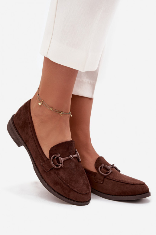 naiste mokassiinid Koos Ornate Detalem Eco Suedeosissee Czekoladosissee Ambria naiste mokassiinid Koos Ornate Detalem Eco Suedeosissee Czekoladosissee Ambria