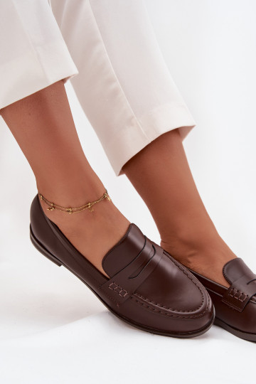 Mokassiinid Mokassiinid Pealiste omad eko-nahast Czekoladosissee Bessina