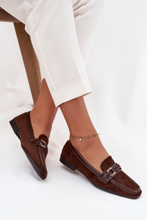 Mokassiinid Mokassiinid Pealiste omad Koos Ornate Element Czekoladosissee Evelora Mokassiinid Mokassiinid Pealiste omad Koos Ornate Element Czekoladosissee Evelora