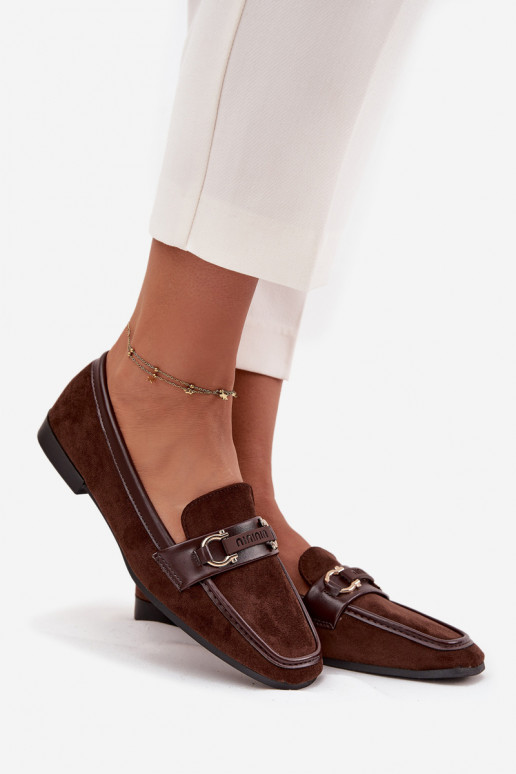 Mokassiinid Mokassiinid Pealiste omad Koos Ornate Element Czekoladosissee Evelora Mokassiinid Mokassiinid Pealiste omad Koos Ornate Element Czekoladosissee Evelora