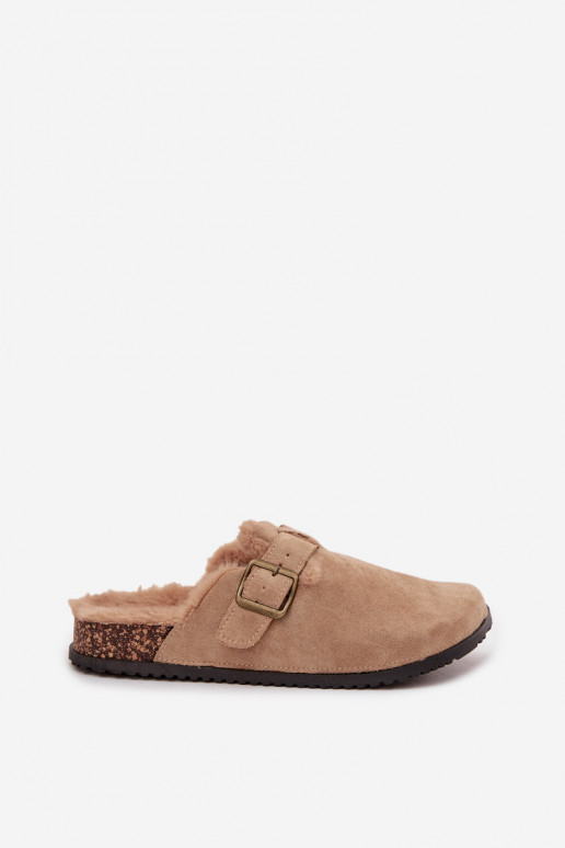 Sussid Puukingad Pealiste omad voodriga karusnahaga neetide ja pandlaga beeži värvi Sylisse Sussid Puukingad Pealiste omad voodriga karusnahaga neetide ja pandlaga beeži värvi Sylisse