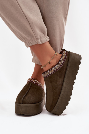 nööpidega lumesaapad Pealiste omad Koos Ornate Haftem khakivärvi Jenira 2