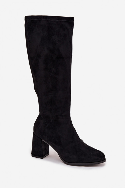 naiste pika säärega saapad kõrge jämeda kontsagaEco Suedeu msuud Yelisse naiste pika säärega saapad kõrge jämeda kontsagaEco Suedeu msuud Yelisse