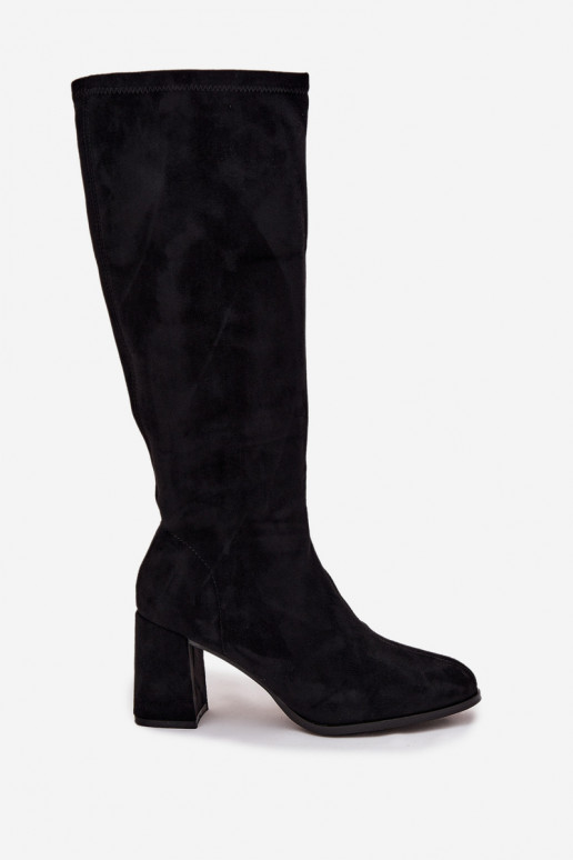 naiste pika säärega saapad kõrge jämeda kontsagaEco Suedeu msuud Yelisse naiste pika säärega saapad kõrge jämeda kontsagaEco Suedeu msuud Yelisse