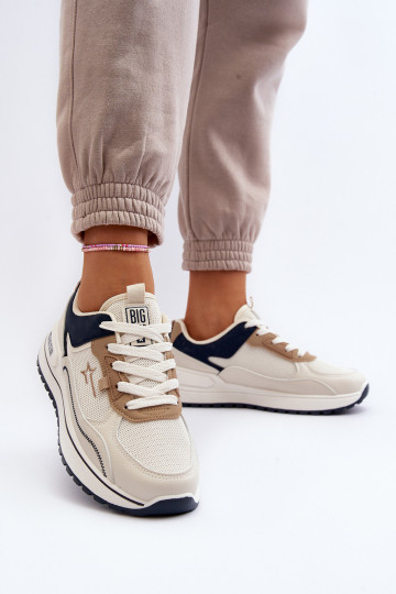 Sneakers tüüpi jalanõud Pealiste omad Big Star NN274A092 beeži värvi