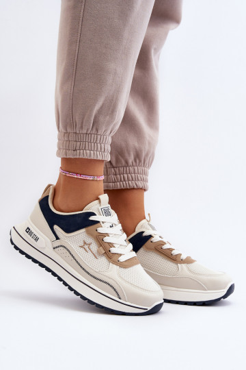 Sneakers tüüpi jalanõud Pealiste omad Big Star NN274A092 beeži värvi 2