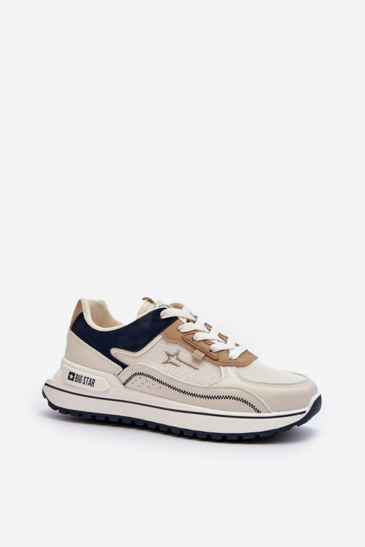 Sneakers tüüpi jalanõud Pealiste omad Big Star NN274A092 beeži värvi Sneakers tüüpi jalanõud Pealiste omad Big Star NN274A092 beeži värvi