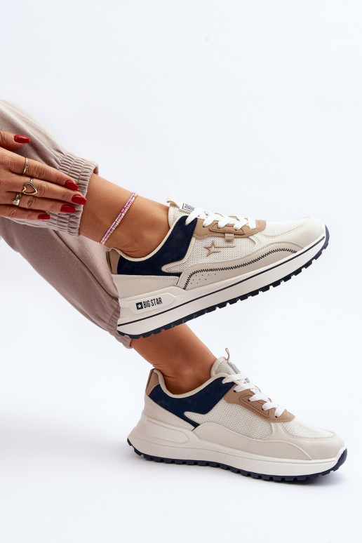 Sneakers tüüpi jalanõud Pealiste omad Big Star NN274A092 beeži värvi Sneakers tüüpi jalanõud Pealiste omad Big Star NN274A092 beeži värvi
