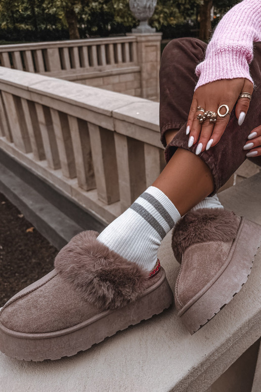 nööpidega lumesaapad Pealiste omad platvormiga karusnahaga I Haftem beeži värvi Querina nööpidega lumesaapad Pealiste omad platvormiga karusnahaga I Haftem beeži värvi Querina