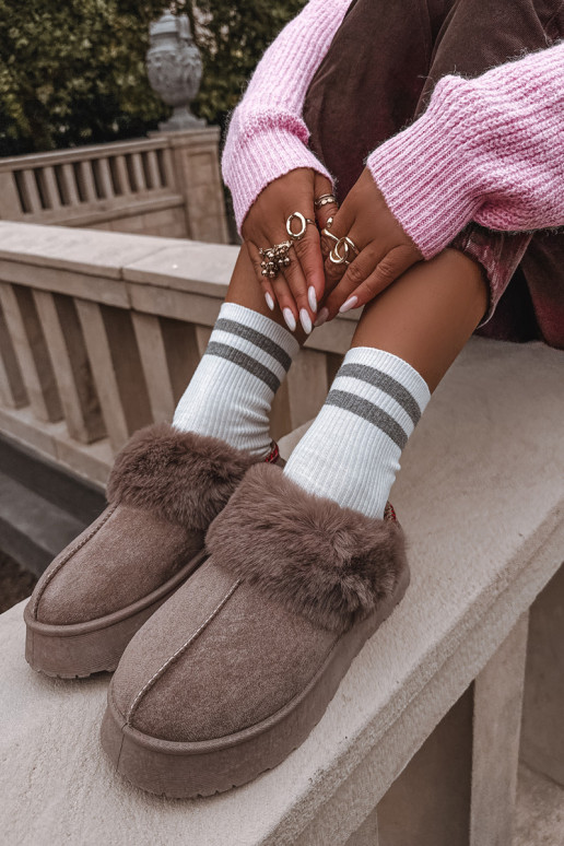 nööpidega lumesaapad Pealiste omad platvormiga karusnahaga I Haftem beeži värvi Querina nööpidega lumesaapad Pealiste omad platvormiga karusnahaga I Haftem beeži värvi Querina