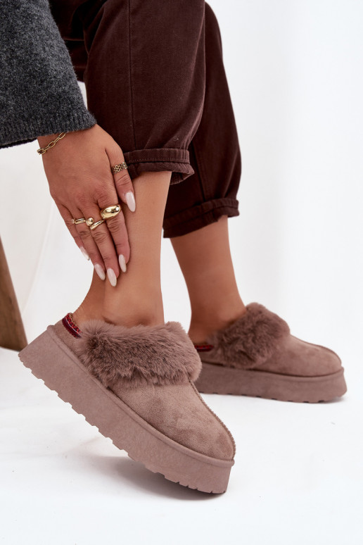 nööpidega lumesaapad Pealiste omad platvormiga karusnahaga I Haftem beeži värvi Querina nööpidega lumesaapad Pealiste omad platvormiga karusnahaga I Haftem beeži värvi Querina