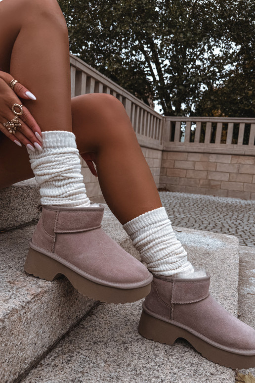 nööpidega lumesaapad Pealiste omadPealturalnego seemisnakhsedu voodriga karusnahaga Khakivärvi Milora nööpidega lumesaapad Pealiste omadPealturalnego seemisnakhsedu voodriga karusnahaga Khakivärvi Milora