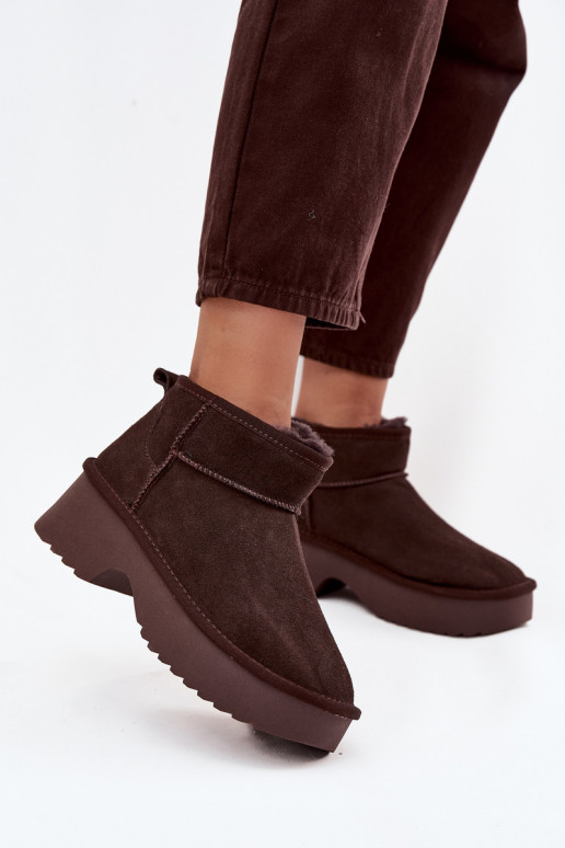 nööpidega lumesaapad Pealiste omadPealturalnego seemisnakhsedu voodriga karusnahaga Czekoladosissee Milora