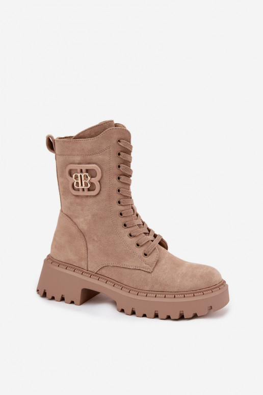 Pealiste poolsaapad INokrery Pealiste omad Koos Ornate Element voodriga beeži värvi Kalindra Pealiste poolsaapad INokrery Pealiste omad Koos Ornate Element voodriga beeži värvi Kalindra