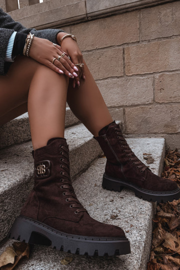 Pealiste poolsaapad INokrery Pealiste omad Koos Ornate Element voodriga Czekoladosissee Kalindra