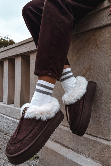 nööpidega lumesaapad Pealiste omad karusnahaga platvormiga Czekoladosissee Rosmira 2