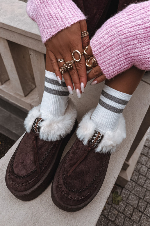 nööpidega lumesaapad Pealiste omad karusnahaga platvormiga Czekoladosissee Rosmira