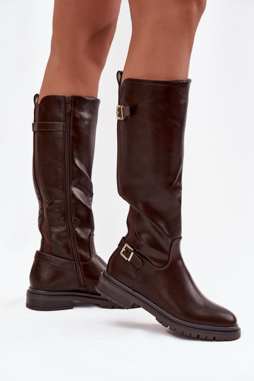 voodriga naiste pika säärega saapad laiade nööridega neetide ja pandlaga Czekoladosissee Sorelle voodriga naiste pika säärega saapad laiade nööridega neetide ja pandlaga Czekoladosissee Sorelle