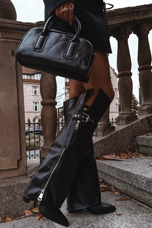 voodriga naiste pika säärega saapad Põlve jaoks kõrge jämeda kontsaga rihmadega neetide ja pandlaga I Hõbedat värvim Zamkiem msu voodriga naiste pika säärega saapad Põlve jaoks kõrge jämeda kontsaga rihmadega neetide ja pandlaga I Hõbedat värvim Zamkiem msu