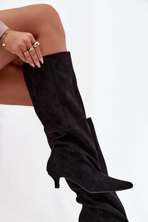 naiste pika säärega saapad kõrge jämeda kontsagaEco Suedeu msuud Pheona naiste pika säärega saapad kõrge jämeda kontsagaEco Suedeu msuud Pheona