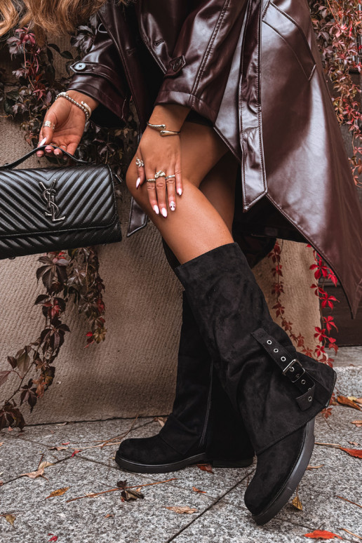 naiste pika säärega saapad Korjatud pealsega I neetide ja pandlaga msuud Ophelis naiste pika säärega saapad Korjatud pealsega I neetide ja pandlaga msuud Ophelis