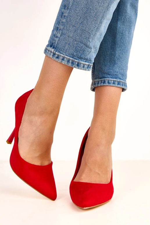 Punased kõrged kontsad kunstnahast Alexa Punased kõrged kontsad kunstnahast Alexa