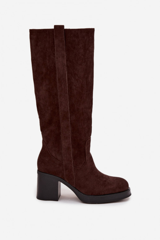 Pealiste pika säärega saapad Sellel onssiivsel poolusel Czekoladosissee Sanelle Pealiste pika säärega saapad Sellel onssiivsel poolusel Czekoladosissee Sanelle