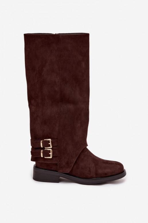 voodriga naiste pika säärega saapad neetide ja pandlaga Czekoladosissee Umbria voodriga naiste pika säärega saapad neetide ja pandlaga Czekoladosissee Umbria