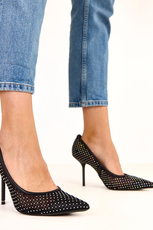 Mustad võrgukanga kontsakingad,... Mustad võrgukanga kontsakingad,...