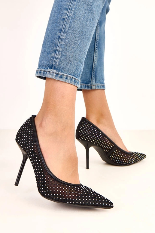 Mustad võrgukanga kontsakingad,... Mustad võrgukanga kontsakingad,...