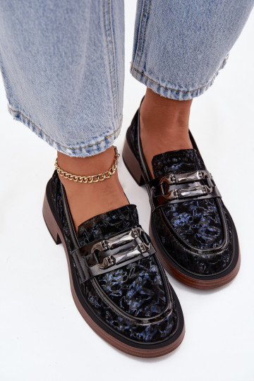 Pealhk Seemisnahast mokassiinid Pealiste omad Koos Ornate Detalem D&A MR52-178 msuud